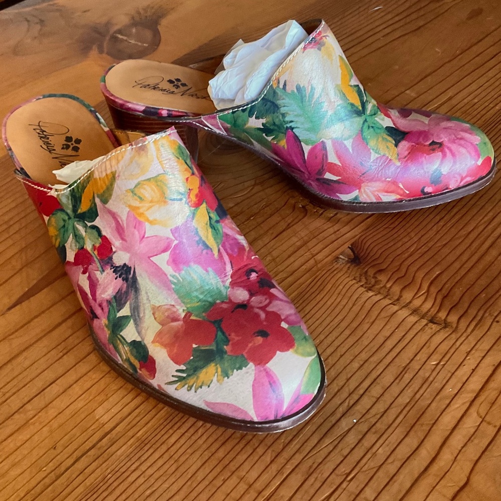 Patricia Nash leather mules